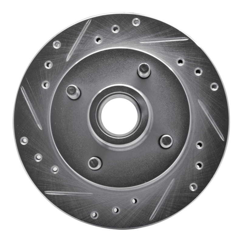 Picture of R1 79-81 Ford Mustang Front Left Drilled & Slotted Silver Brake Rotor