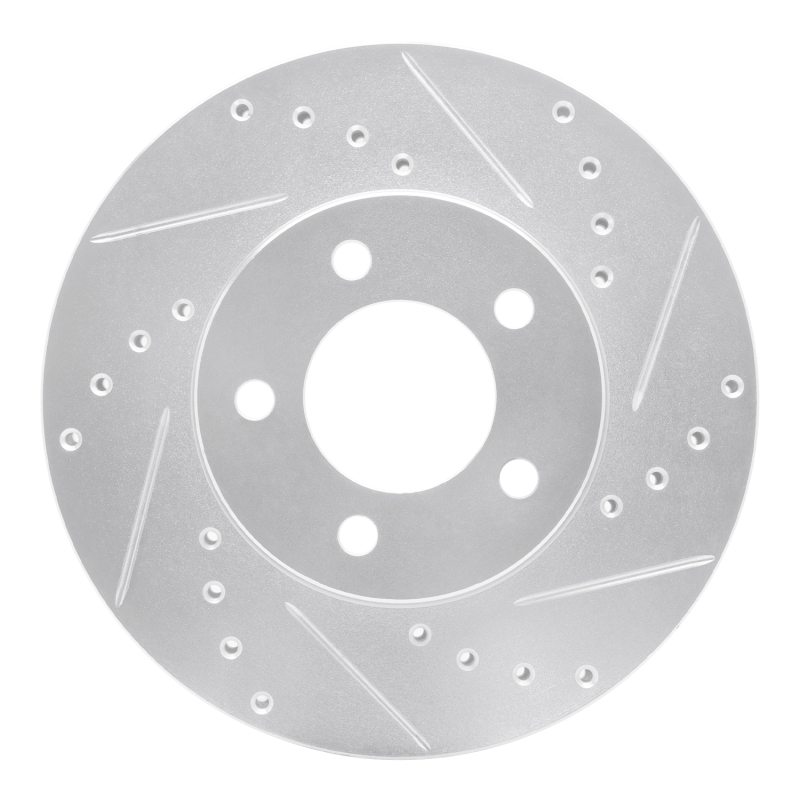 Picture of R1 91-00 Ford Windstar Front Right Drilled & Slotted Silver Brake Rotor