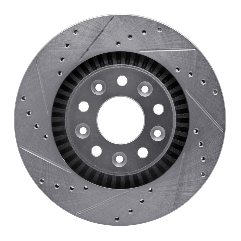 Picture of R1 05-09 Ford Five Hundred Front Left Drilled & Slotted Silver Brake Rotor