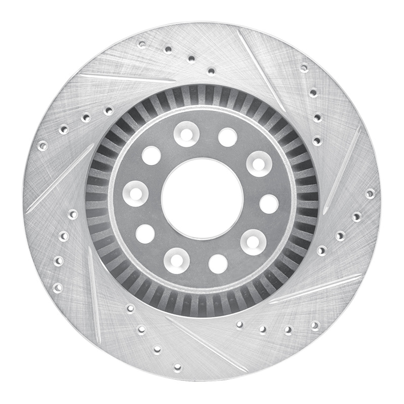 Picture of R1 05-09 Ford Five Hundred Front Right Drilled & Slotted Silver Brake Rotor