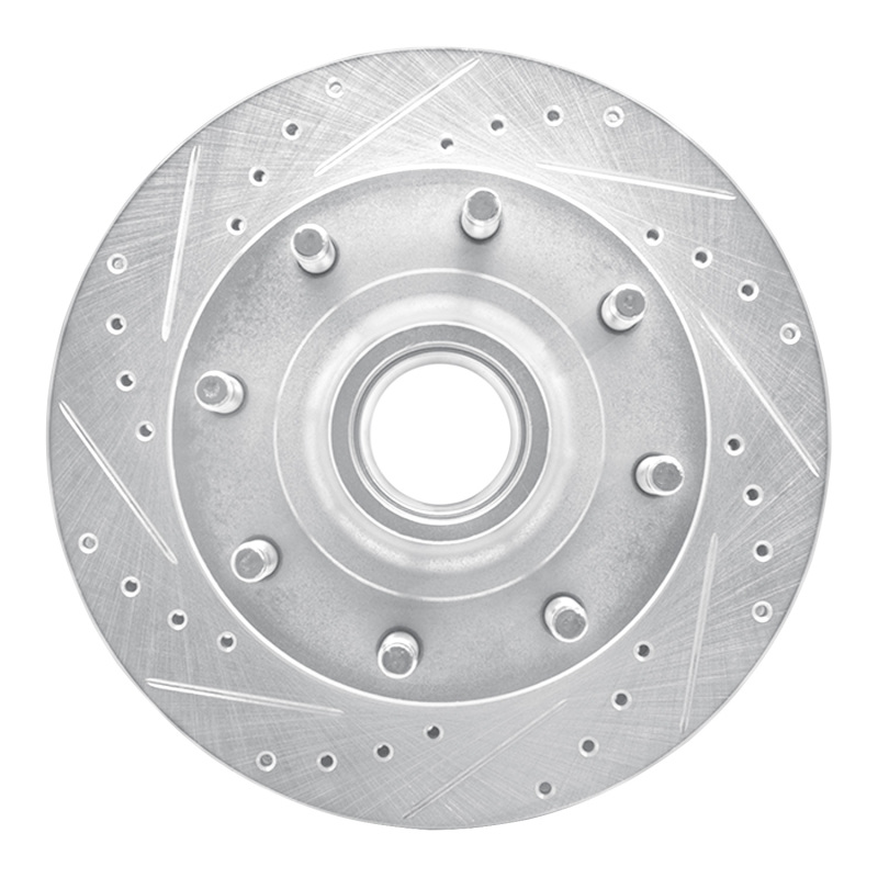 Picture of R1 86-94 Ford E-250 Econoline Front Left Drilled & Slotted Silver Brake Rotor