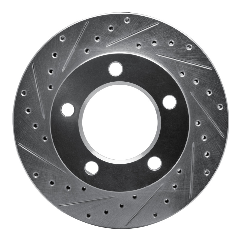 Picture of R1 94-96 Ford Bronco Front Left Drilled & Slotted Silver Brake Rotor