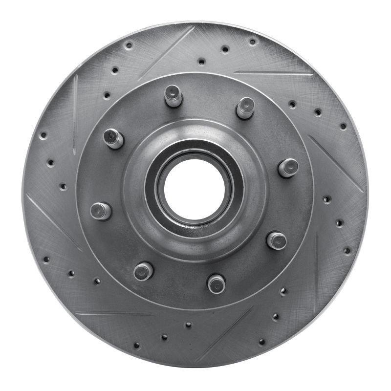 Picture of R1 95-07 Ford E-350 Econoline Front Left Drilled & Slotted Silver Brake Rotor