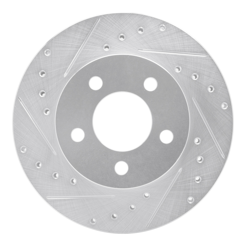 Picture of R1 95-02 Ford Explorer Front Left Drilled & Slotted Silver Brake Rotor