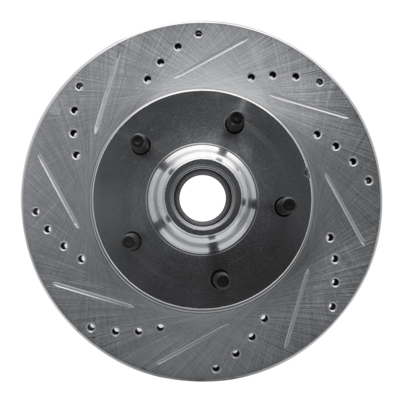 Picture of R1 00-04 Ford F-150 RWD Front Left Drilled & Slotted Silver Brake Rotor