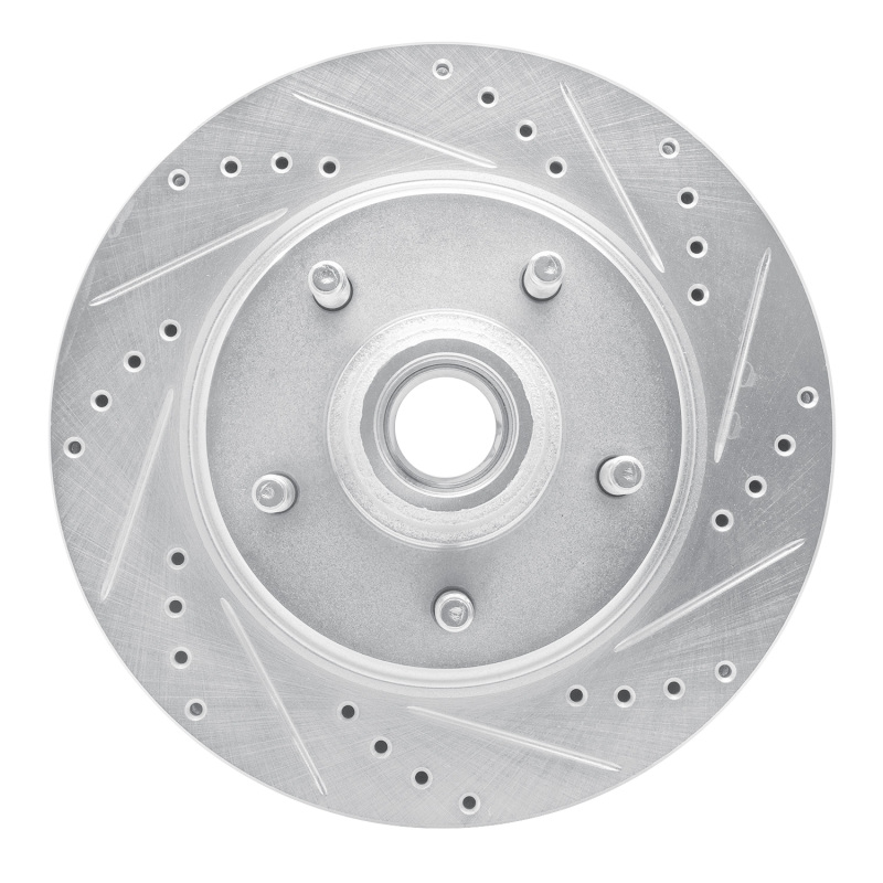 Picture of R1 00-04 Ford F-150 RWD Front Right Drilled & Slotted Silver Brake Rotor