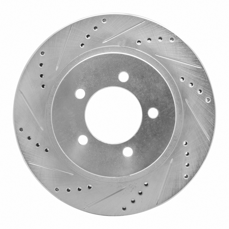 Picture of R1 02-05 Ford Explorer Front Left Drilled & Slotted Silver Brake Rotor