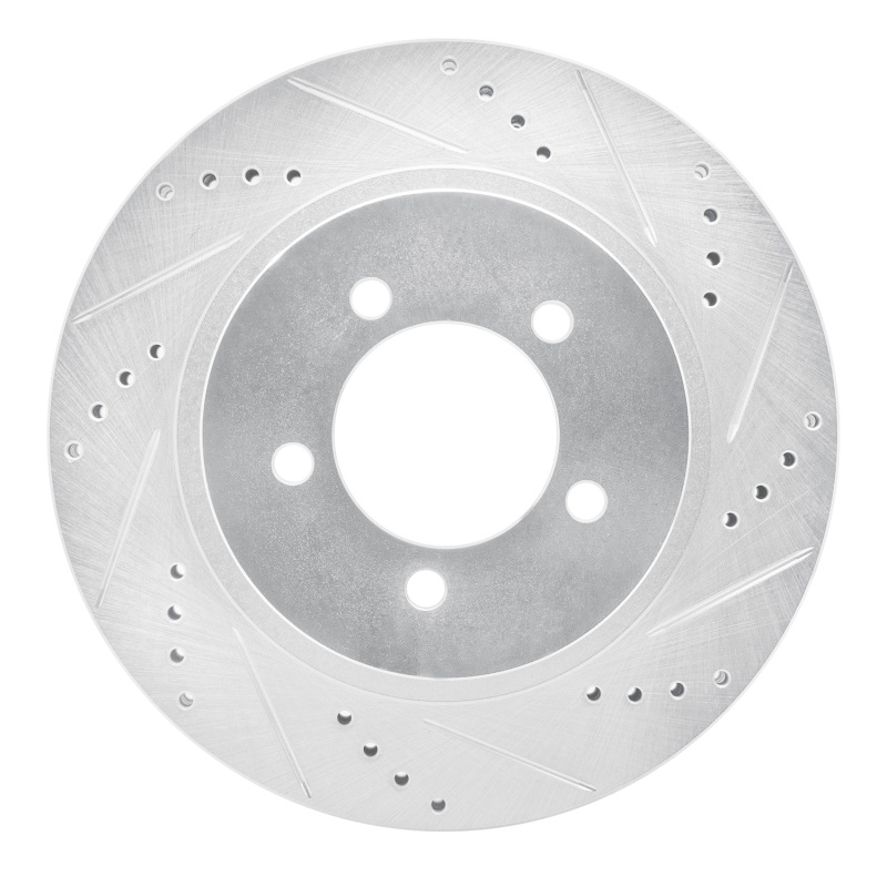 Picture of R1 02-05 Ford Explorer Front Right Drilled & Slotted Silver Brake Rotor