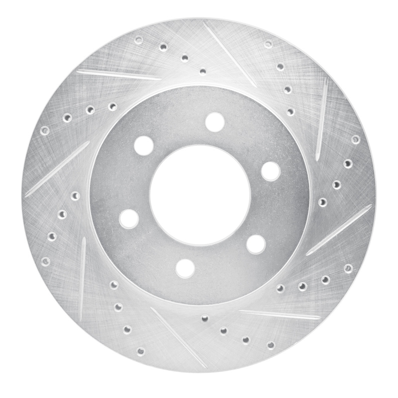 Picture of R1 02-06 Ford Expedition Front Right Drilled & Slotted Silver Brake Rotor