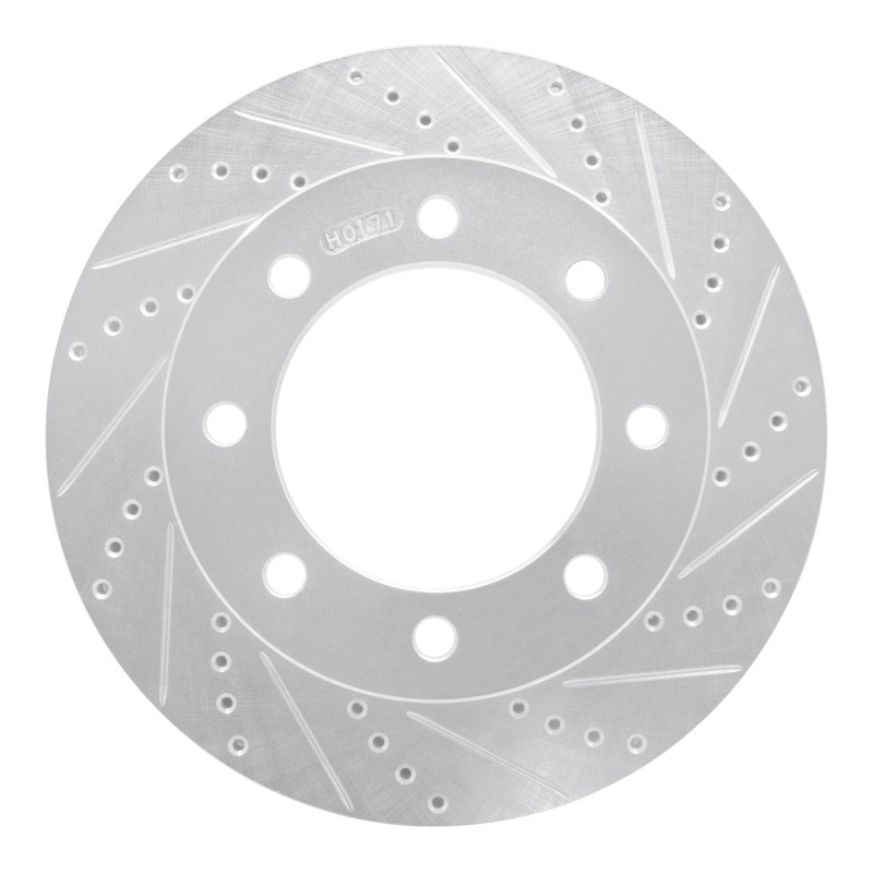 Picture of R1 05-12 Ford F-450 Super Duty Front Right Drilled & Slotted Silver Brake Rotor