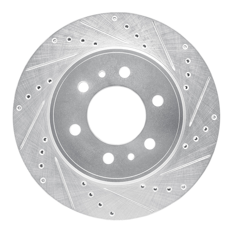 Picture of R1 09-09 Ford F-150 RWD Front Right Drilled & Slotted Silver Brake Rotor