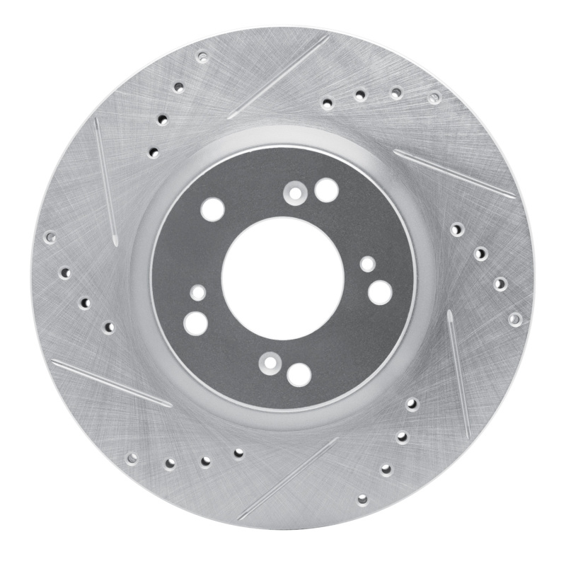 Picture of R1 00-09 Honda S2000 Front Left Drilled & Slotted Silver Brake Rotor
