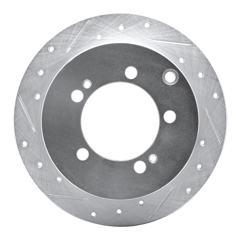 Picture of R1 94-07 Chrysler SEBRING Rear Left Drilled & Slotted Silver Brake Rotor