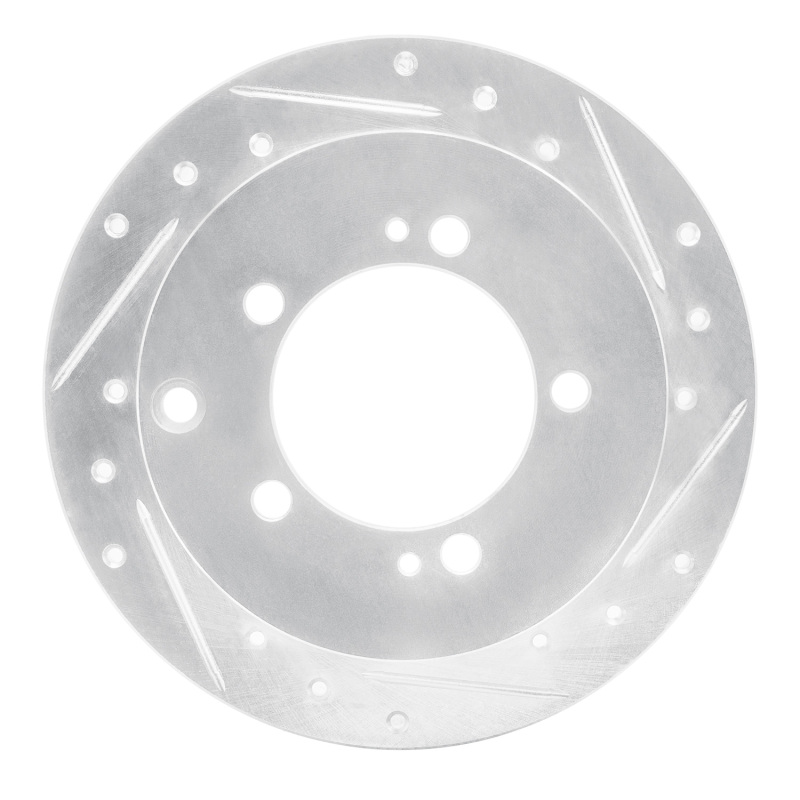Picture of R1 94-07 Chrysler SEBRING Rear Right Drilled & Slotted Silver Brake Rotor