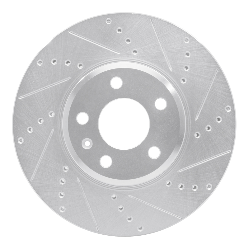 Picture of R1 08-25 Audi A4 (USA/Canada) Front Right Drilled & Slotted Silver Brake Rotor