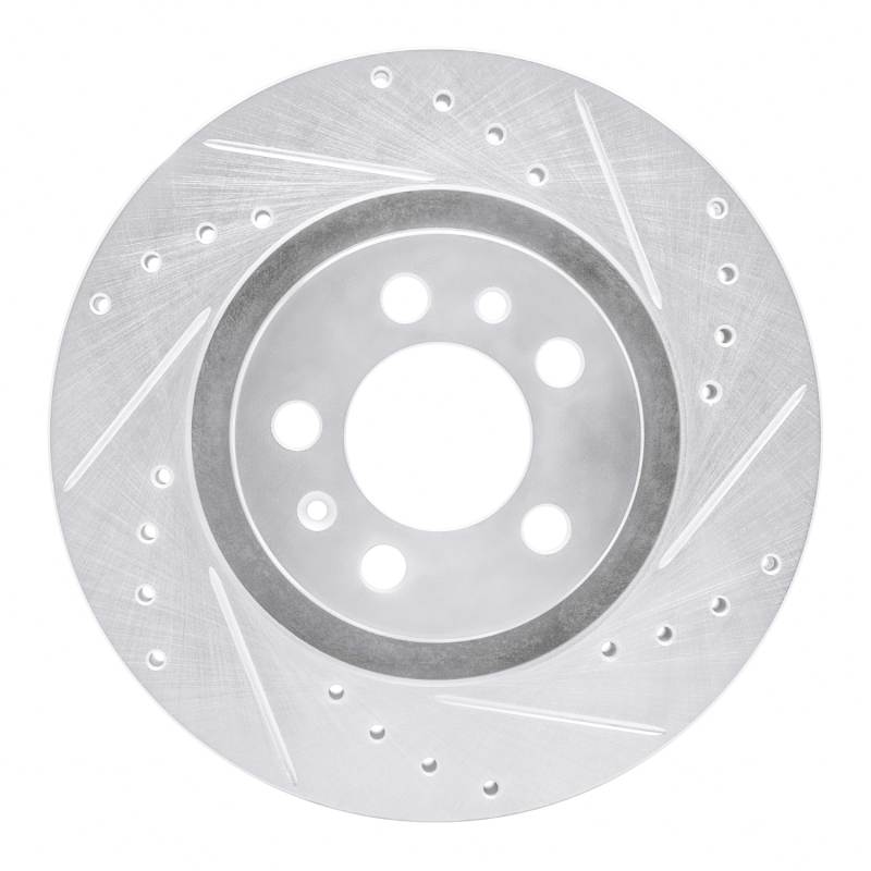 Picture of R1 98-15 Volkswagen Golf City (Canada) Front Right Drilled & Slotted Silver Brake Rotor