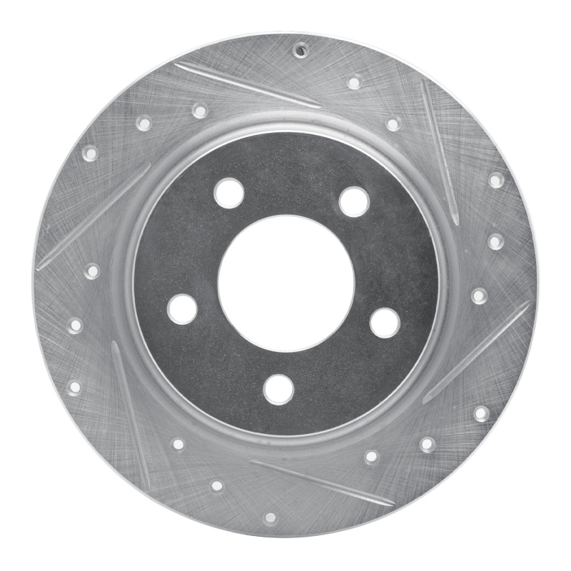 Picture of R1 04-13 Mazda 3 Rear Right Drilled & Slotted Silver Brake Rotor