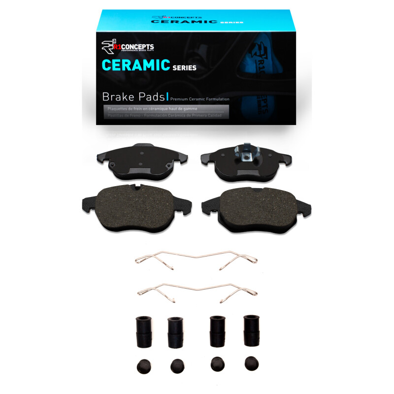 Picture of R1 03-11 Cadillac BLS (Mexico) Front Ceramic Pads & Hardware Kit