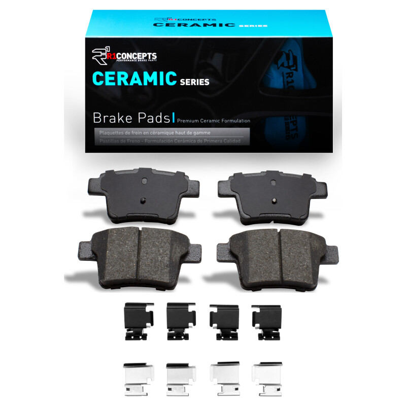 Picture of R1 05-09 Ford Mondeo (Mexico) Rear Ceramic Pads & Hardware Kit