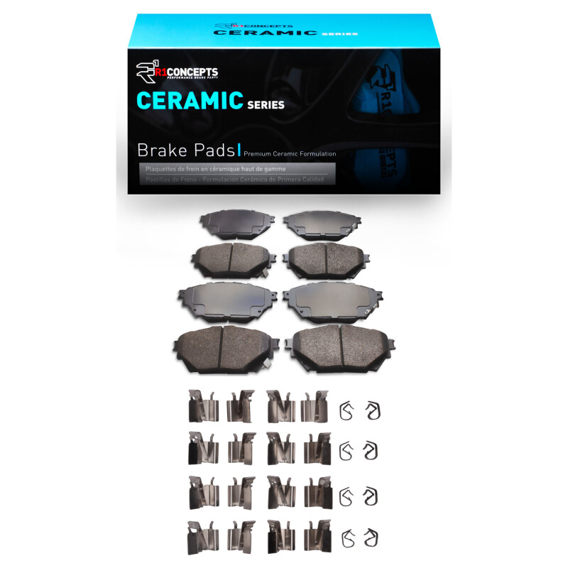 Picture of R1 12-20 Freightliner FL360 (Mexico) Front/Rear Ceramic Pads & Hardware Kit