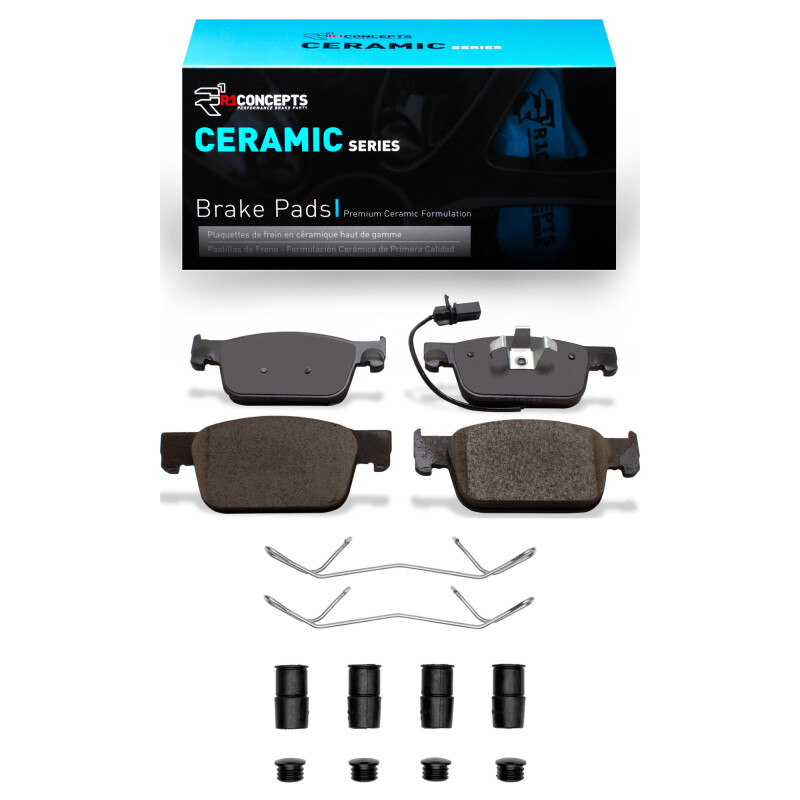 Picture of R1 16-25 Audi A4 (Mexico) Front Ceramic Pads & Hardware Kit