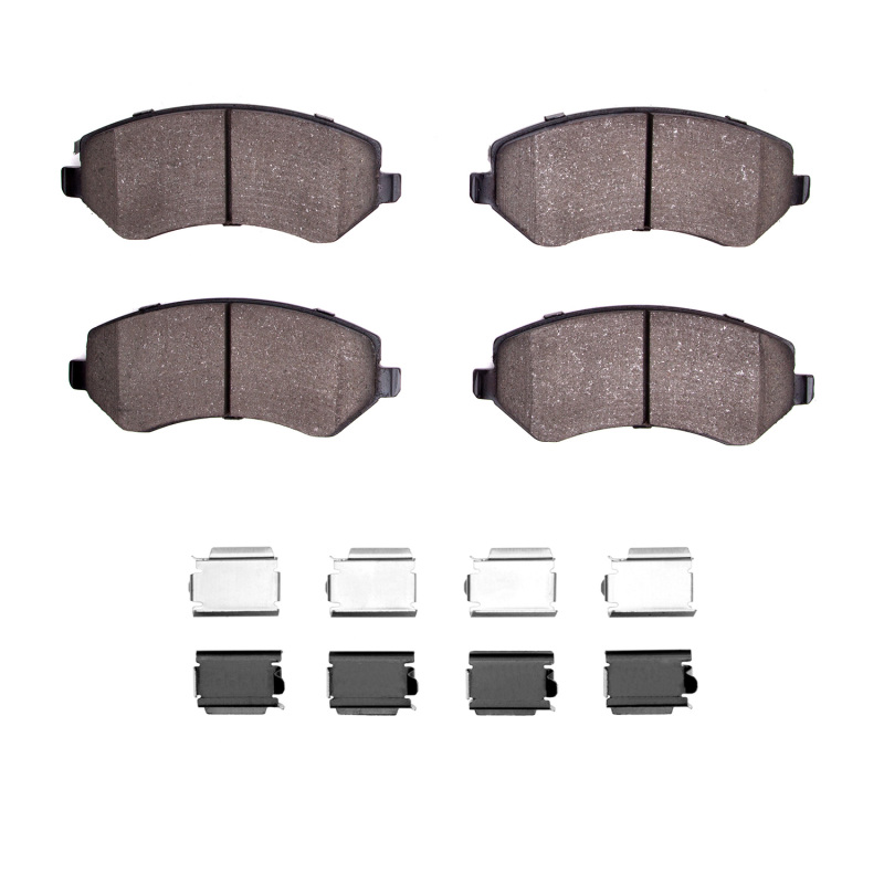 Picture of R1 01-07 Chrysler Voyager Front Semi Met Pads & Hardware Kit