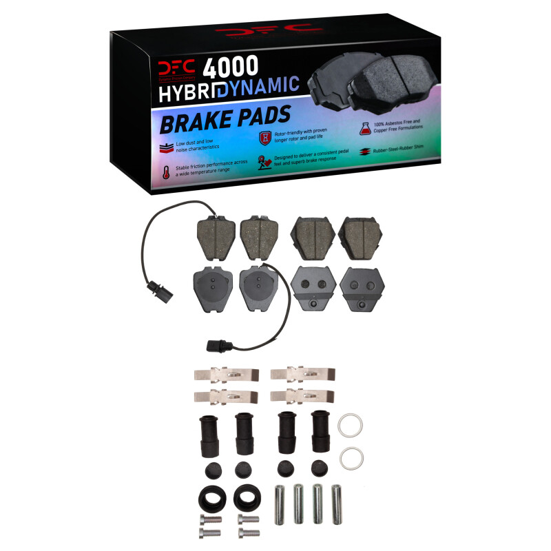 Picture of R1 99-05 Audi S6 Front Semi Met Pads & Hardware Kit