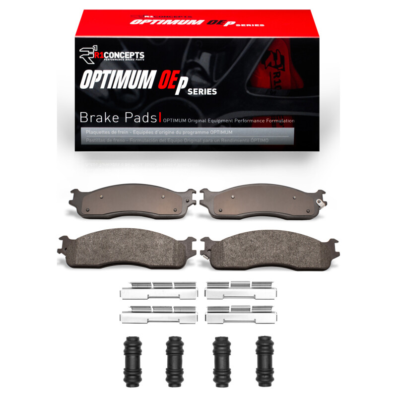 Picture of R1 03-08 Dodge Ram 4000 (Mexico) Front Optimum OE Pads & Hardware Kit