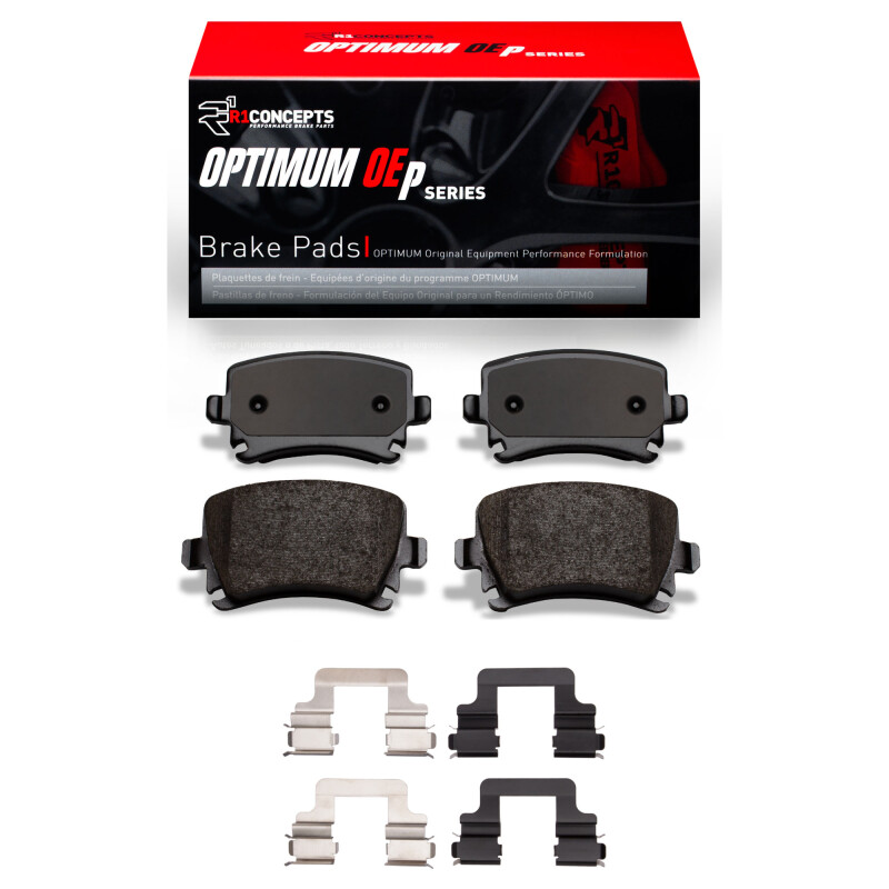 Picture of R1 08-16 Audi TT Quattro RS Rear Optimum OE Pads & Hardware Kit