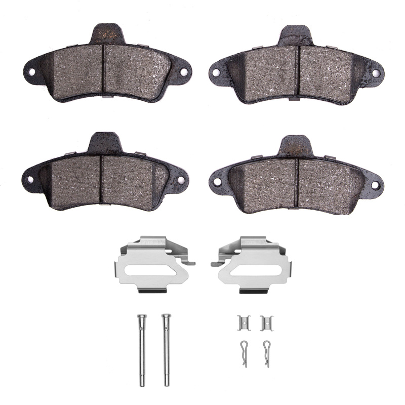 Picture of R1 95-00 Mercury Cougar Rear Euro Ceramic Brake Pads and Hardware Kit