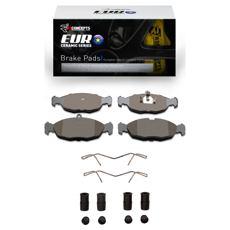 Picture of R1 95-99 Jaguar Xjs Front Euro Ceramic Brake Pads and Hardware Kit