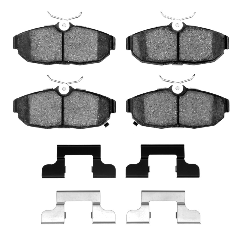 Picture of R1 12-14 Ford Mustang Rear Euro Ceramic Brake Pads and Hardware Kit
