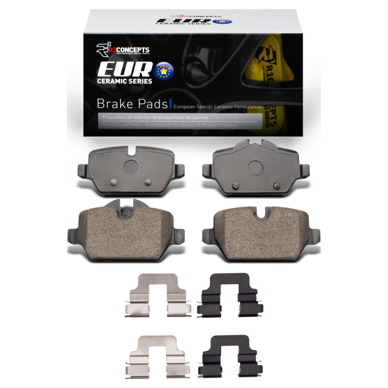Picture of R1 05-16 BMW 120i (Mexico) Rear Euro Ceramic Pads & Hardware Kit