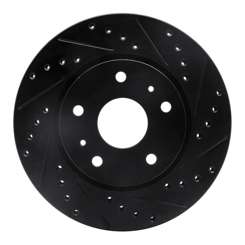 Picture of R1 07-19 Suzuki SX4 S-Cross (Mexico) Front Right Drilled & Slotted Black Brake Rotor