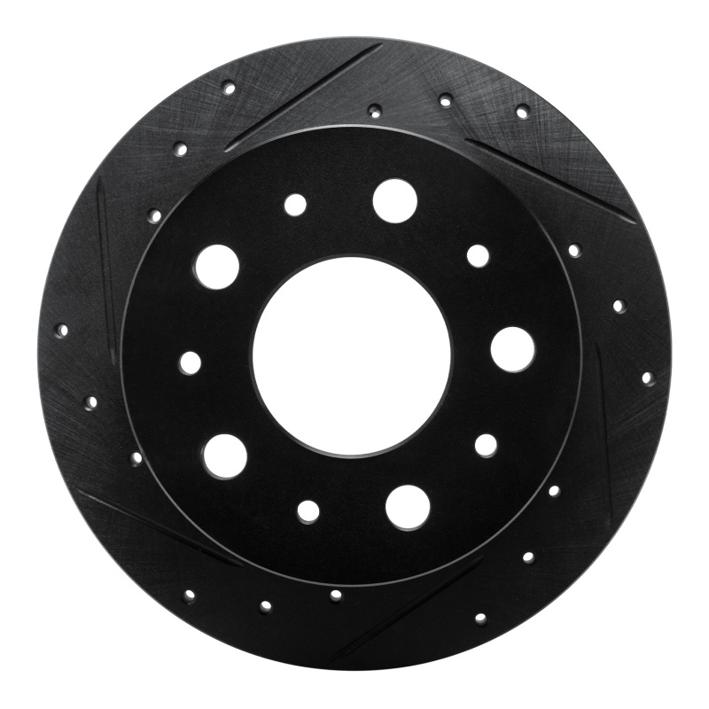 Picture of R1 14-21 Ram Promaster 2500 Rear Left Drilled & Slotted Black Brake Rotor