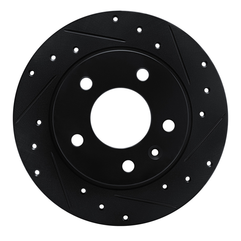 Picture of R1 20-25 Buick Encore GX Rear Right Drilled & Slotted Black Brake Rotor