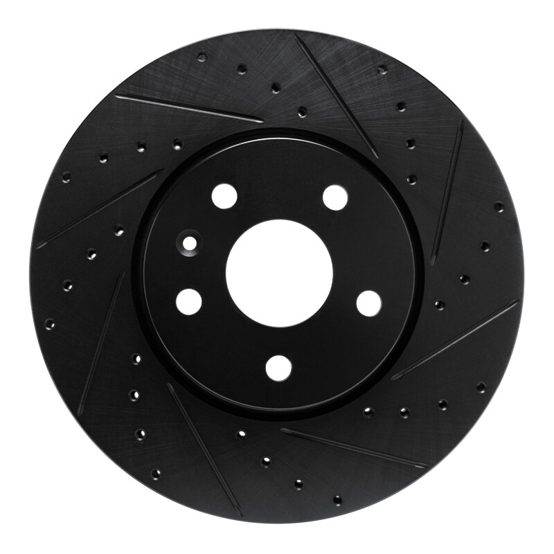 Picture of R1 19-25 Buick Envision Front Right Drilled & Slotted Black Brake Rotor