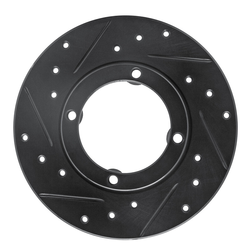 Picture of R1 85-94 Chevrolet Sprint Front Left Drilled & Slotted Black Brake Rotor