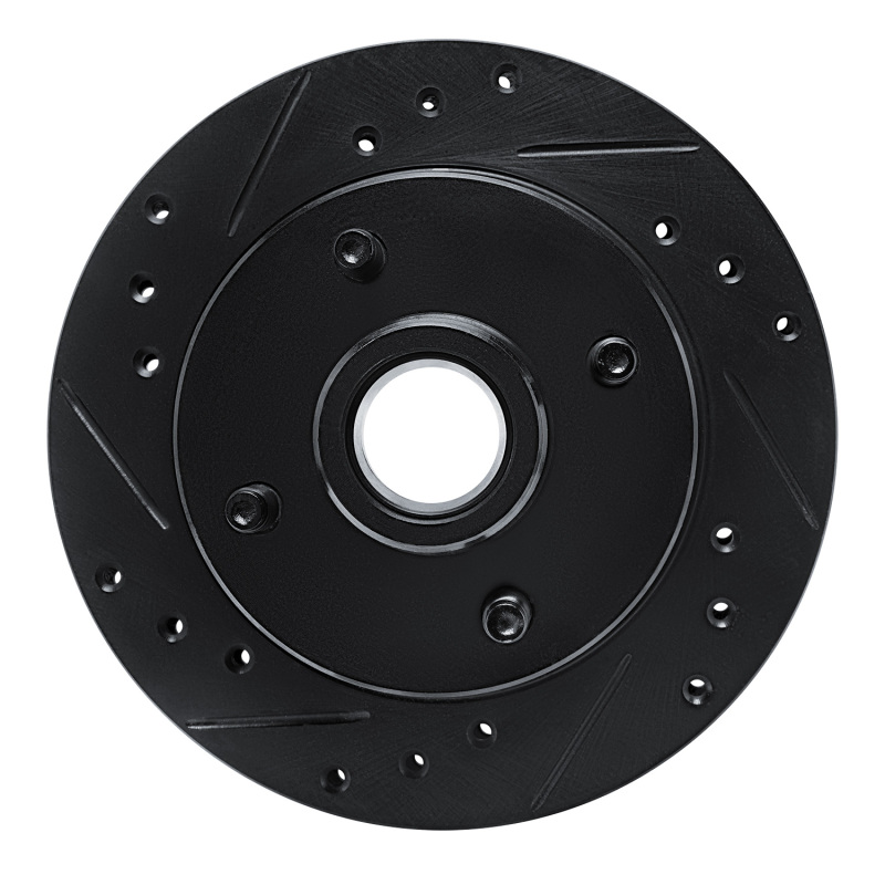 Picture of R1 79-81 Ford Mustang Front Left Drilled & Slotted Black Brake Rotor