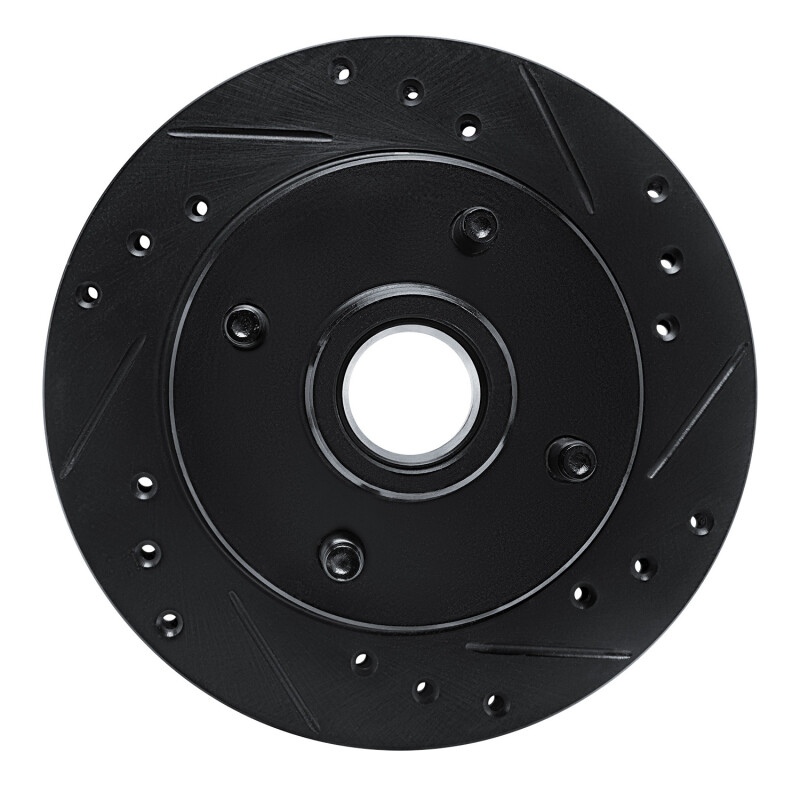 Picture of R1 79-81 Ford Mustang Front Right Drilled & Slotted Black Brake Rotor