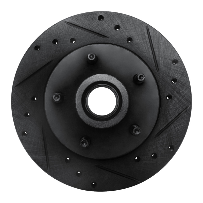 Picture of R1 91-94 Ford Explorer Front Right Drilled & Slotted Black Brake Rotor