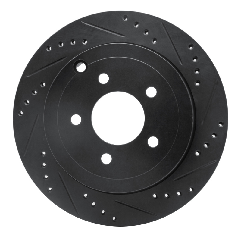 Picture of R1 95-97 Ford Ranger (USA/Canada) Front Right Drilled & Slotted Black Brake Rotor