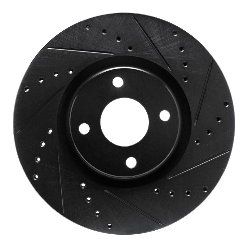 Picture of R1 18-22 Ford Ecosport Front Right Drilled & Slotted Black Brake Rotor