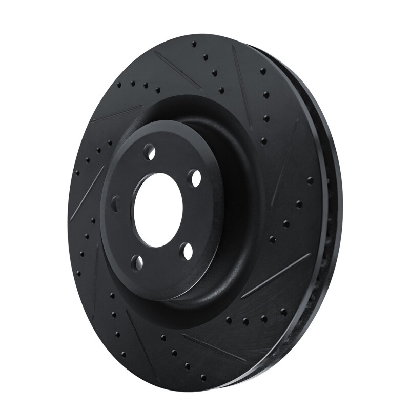 Picture of R1 20-25 Ford Explorer Front Right Drilled & Slotted Black Brake Rotor