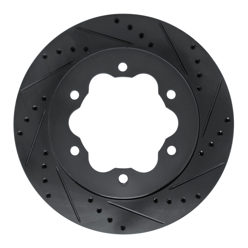Picture of R1 20-25 Ford Transit-350 HD/DRW Rear Right Drilled & Slotted Black Brake Rotor