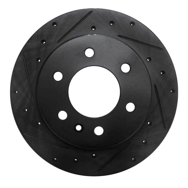 Picture of R1 19-25 Freightliner SprintER 1500 Rear Left Drilled & Slotted Black Brake Rotor