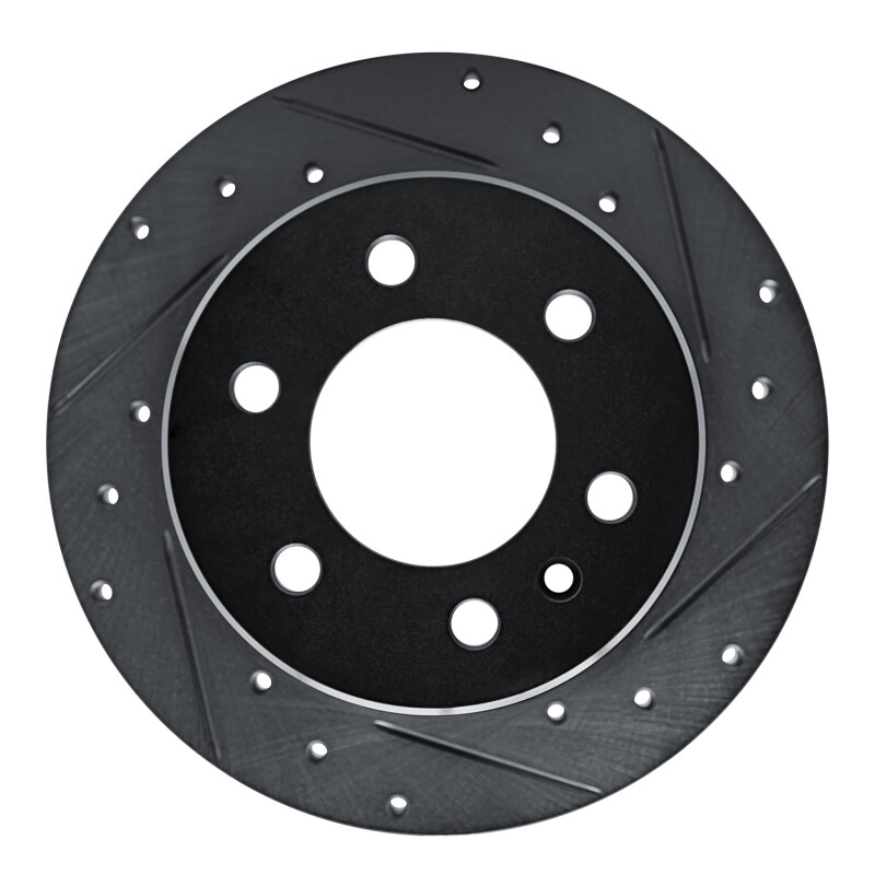 Picture of R1 19-25 Freightliner SprintER 2500 Rear Right Drilled & Slotted Black Brake Rotor