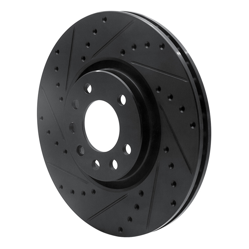 Picture of R1 99-10 Chevrolet Zafira (Mexico) Front Left Drilled & Slotted Black Brake Rotor