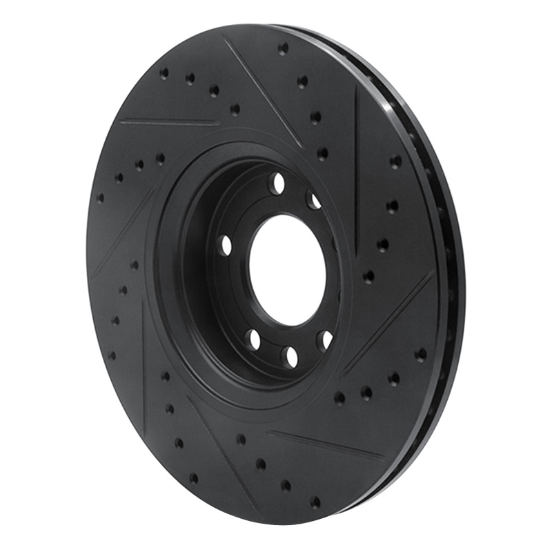 Picture of R1 99-10 Chevrolet Zafira (Mexico) Front Left Drilled & Slotted Black Brake Rotor