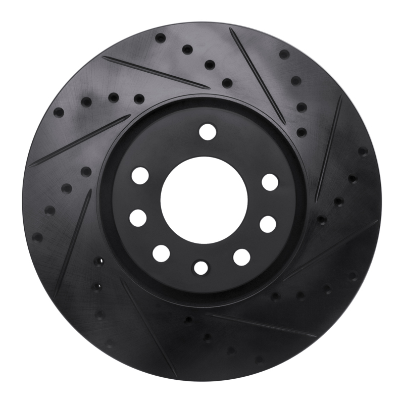 Picture of R1 03-11 Cadillac BLS (Mexico) Front Right Drilled & Slotted Black Brake Rotor